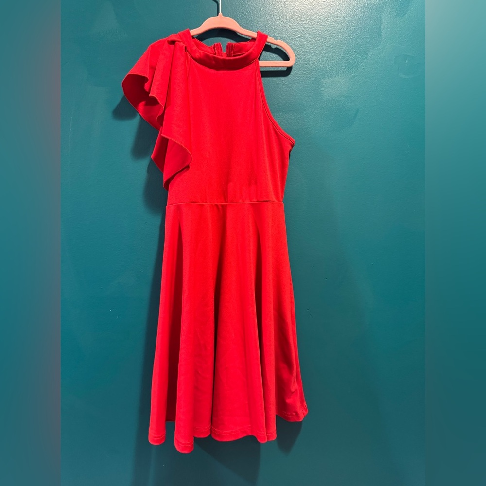 Elegant Red Kids Dress